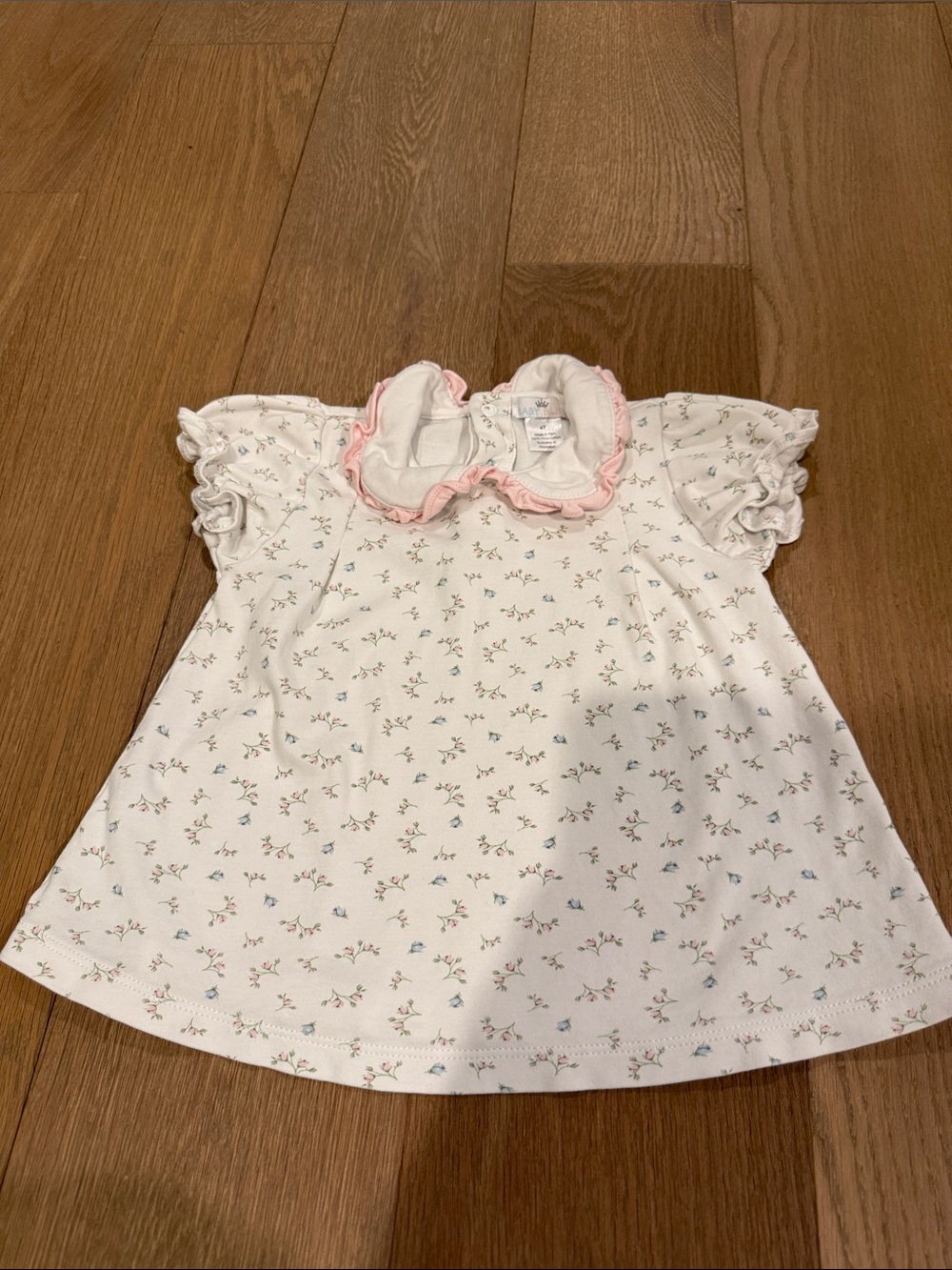 Baby Bliss Pima Floral Peter Pan Blouse - 4